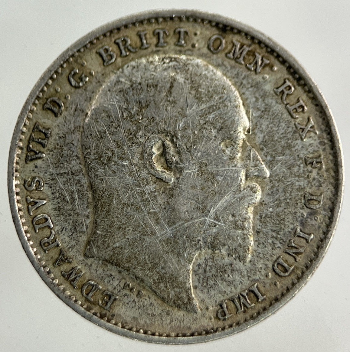 1908 Edward VII Threepence Silver Coin | Very High Grade