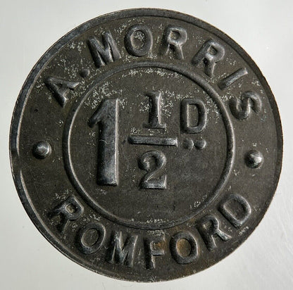 British A Morris Romford 1 1/2D Token Coin | Collectable Grade