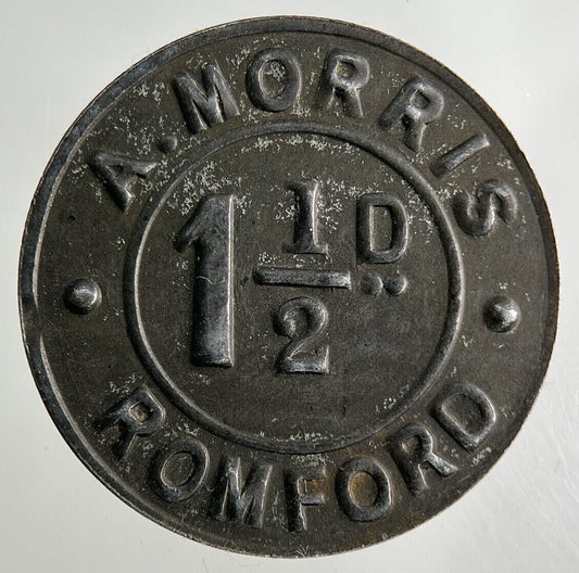 British A Morris Romford 1 1/2D Token Coin | Collectable Grade