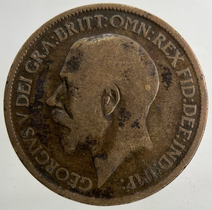 1919 George V Half - Penny Coin | Fair Grade