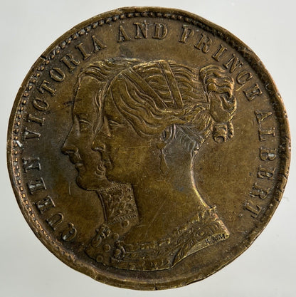 1844 Victoria Royal Exchange London Token Coin | Fine Collectable Grade