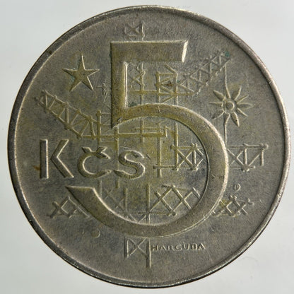 1973 Czech Republic 5 Korun Coin | Fine Collectable Grade