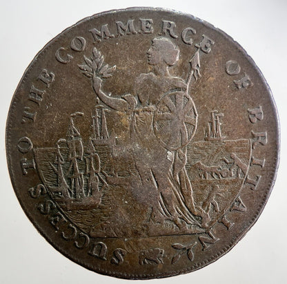 1794 Lincolnshire Spalding Half - Penny Token | Fine Collectable Grade