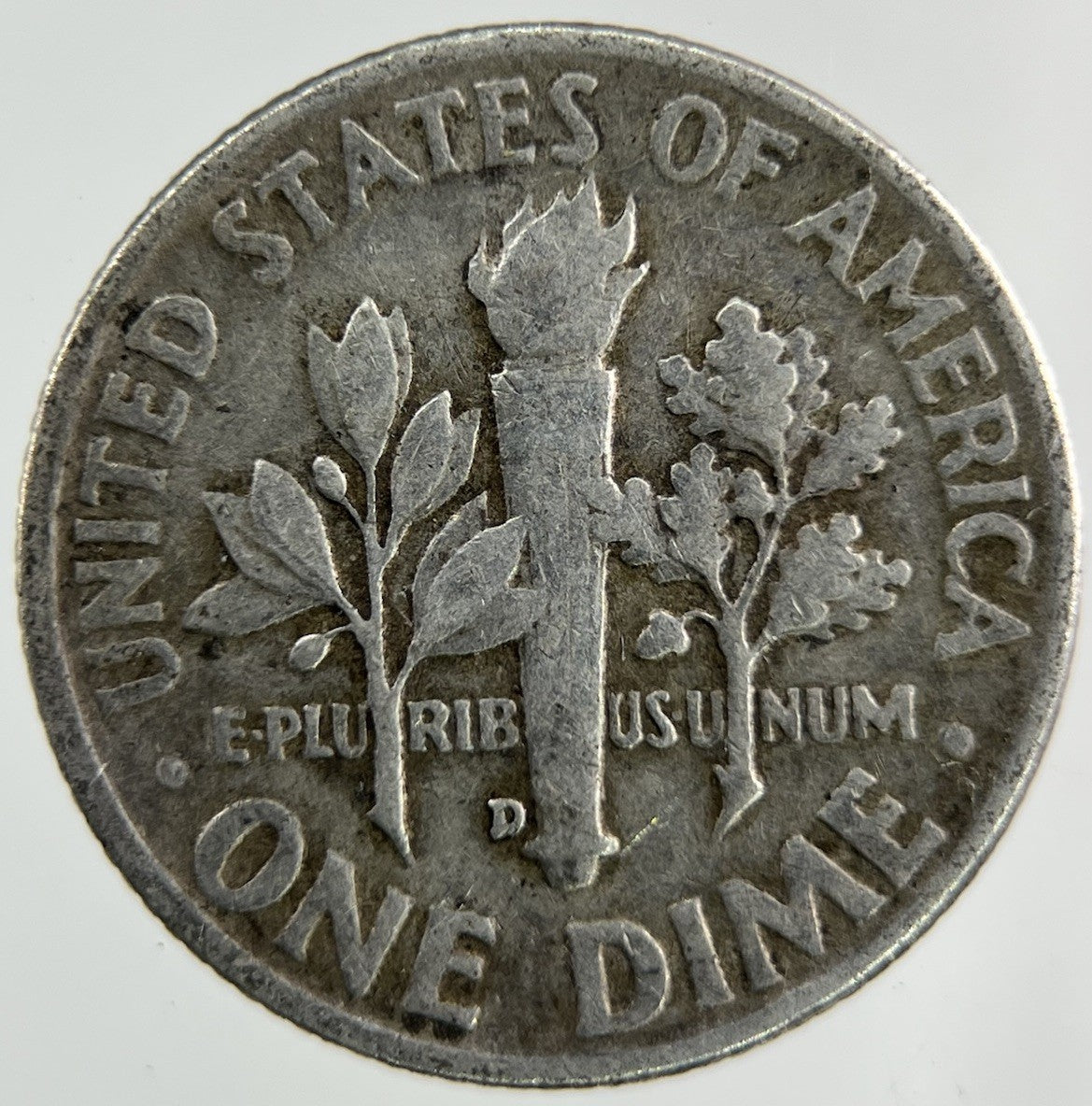 1954 - D US USA Roosevelt Dime Silver Coin | Collectable Grade