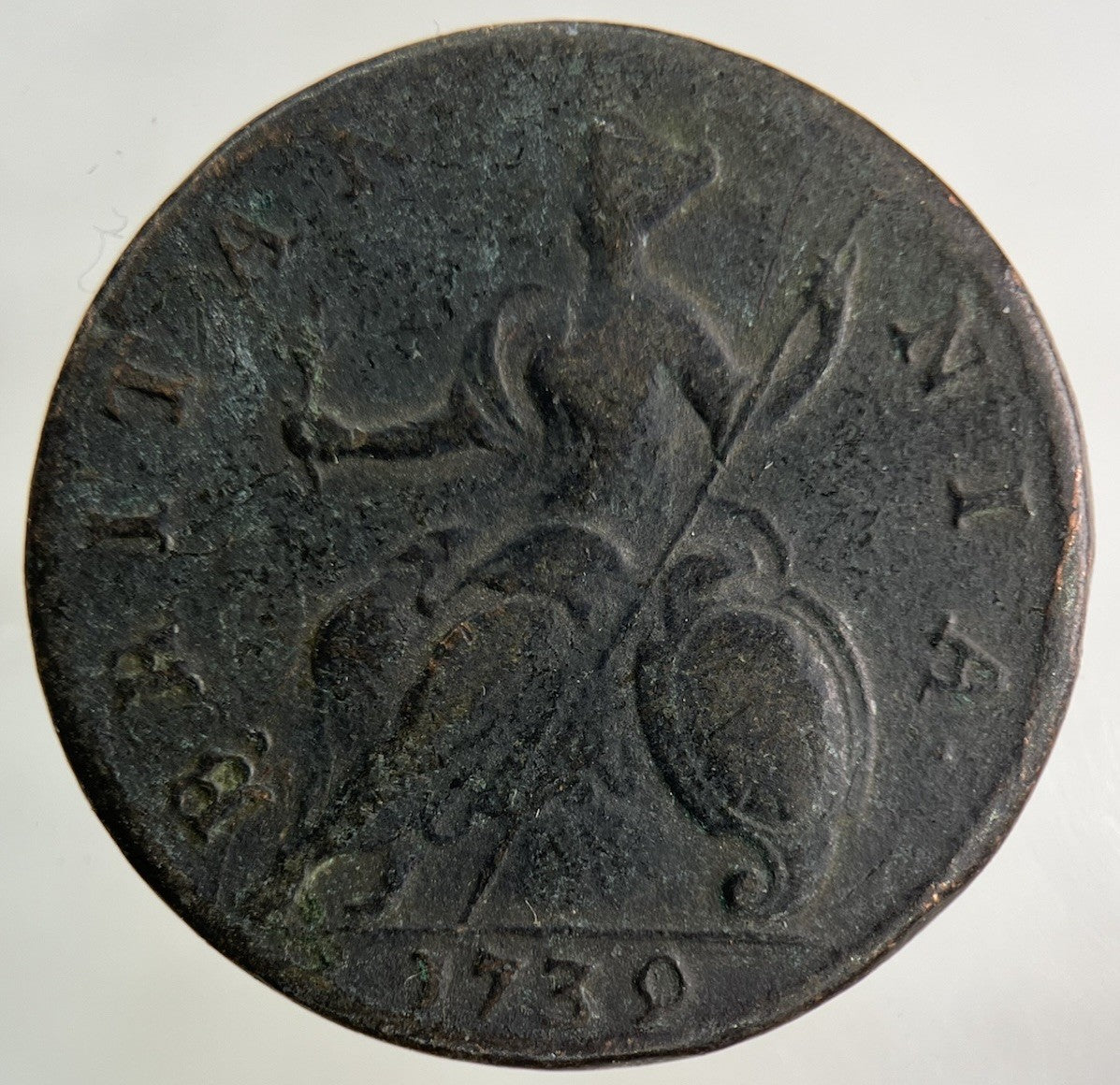 1739 George II 2nd Half - Penny Coin | Fine Collectable Grade