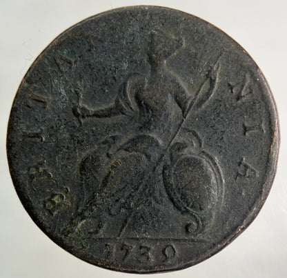 1739 George II 2nd Half - Penny Coin | Fine Collectable Grade