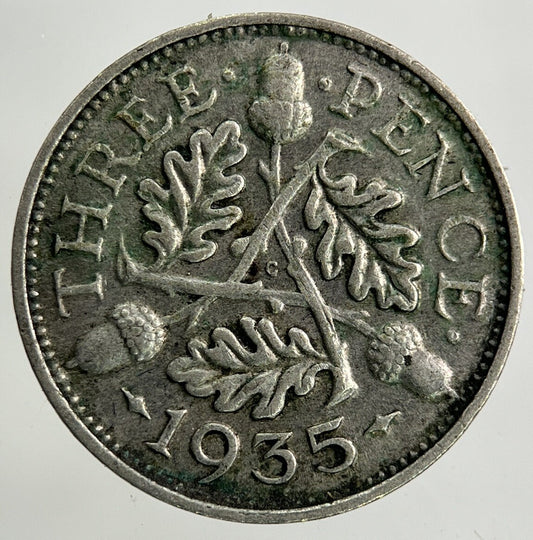1935 George V Threepence Silver Coin | Fine Collectable Grade