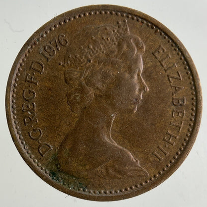 1976 Elizabeth II 2nd Half New Penny Coin | Fine Collectable Grade