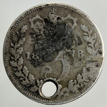 1878 Victoria Threepence Silver Coin | Collectable Grade
