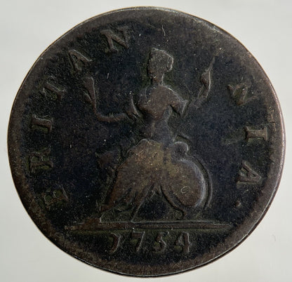 1754 George II 2nd Farthing Coin | Collectable Grade