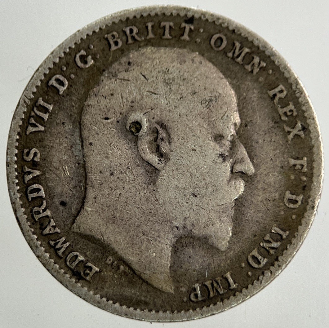 1910 Edward VII Threepence Silver Coin | Collectable Grade