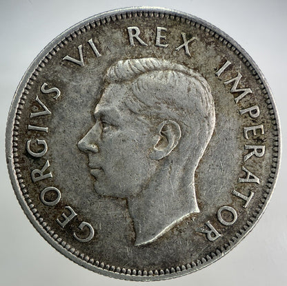 1942 South Africa Half - Crown Silver Coin | Very High Grade