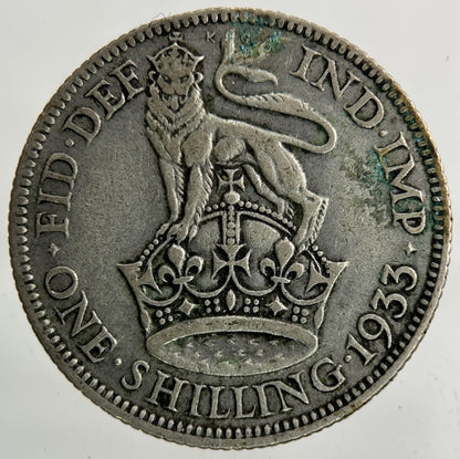 1933 George V Shilling Silver Coin | Collectable Grade