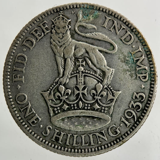 1933 George V Shilling Silver Coin | Collectable Grade