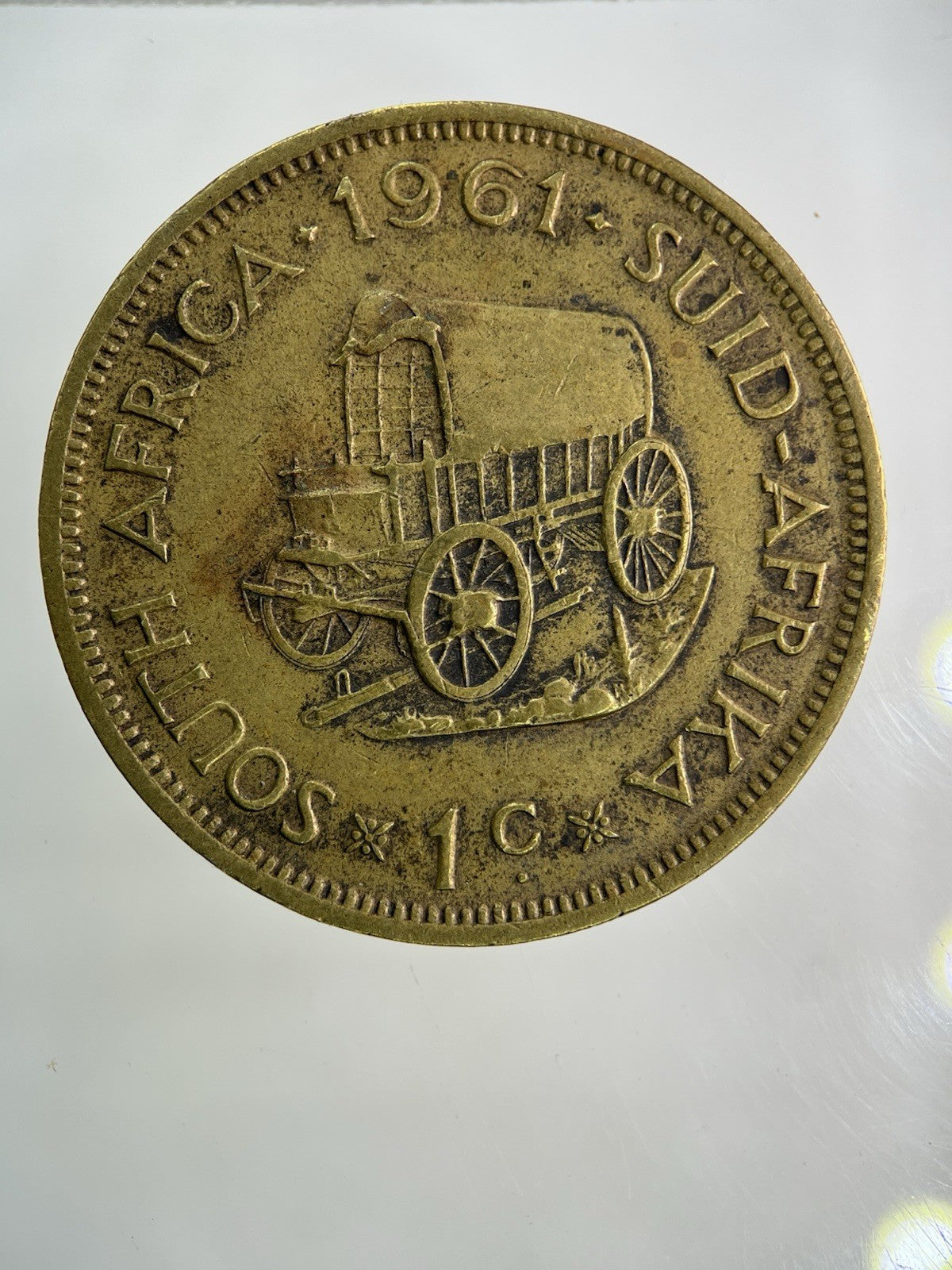 1961 South Africa 1 Cent Coin | Fine Collectable Grade