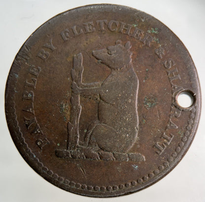 1811 Walsall One Penny Token Coin | Collectable Grade