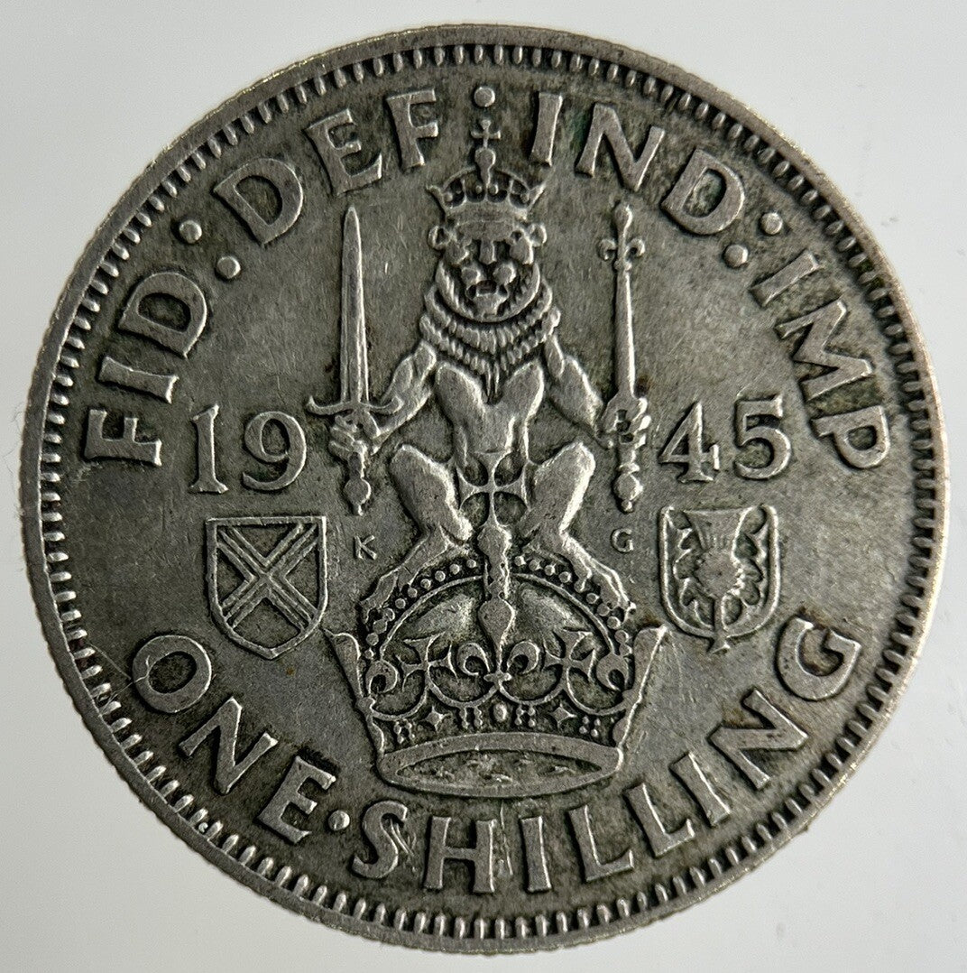 1945 George VI Shilling Silver Coin | Fine Collectable Grade