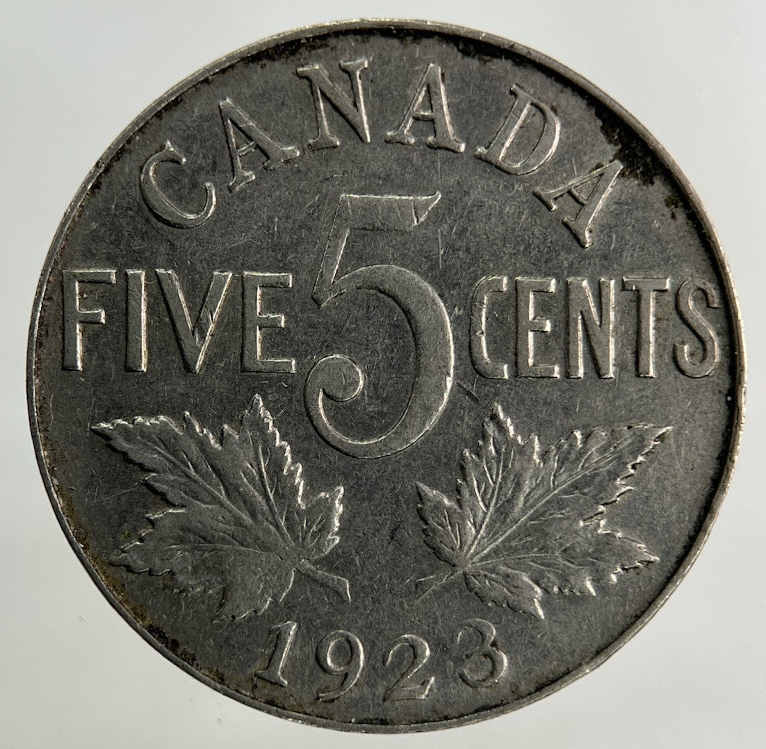 1923 Canada 5 Cents Coin | Fine Collectable Grade