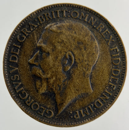 1914 George V Farthing Coin | Fine Collectable Grade