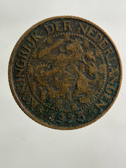 1925 Netherlands 1 Cent Coin | Fine Collectable Grade
