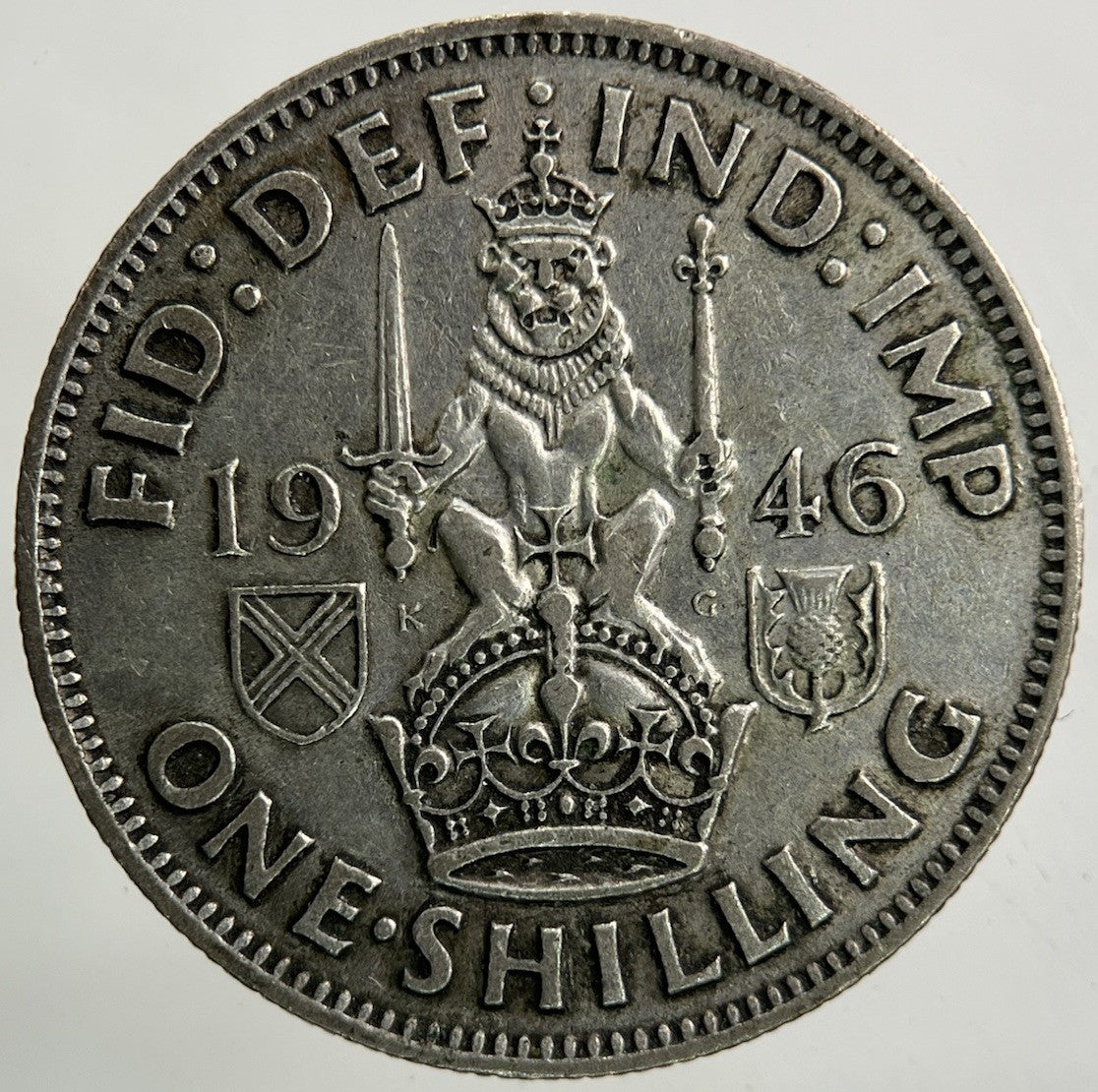 1946 George VI Shilling Silver Coin | Fine Collectable Grade