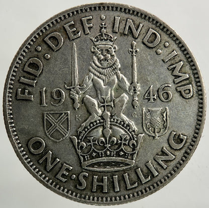 1946 George VI Shilling Silver Coin | Fine Collectable Grade