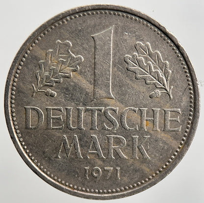 1971 - J Germany 1 One Mark Coin | Very High Grade