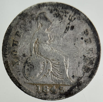 1842 Victoria Four - Pence Groat Silver Coin | Collectable Grade