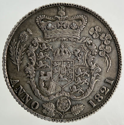 1821 George IV Sixpence Silver Coin | Very High Grade