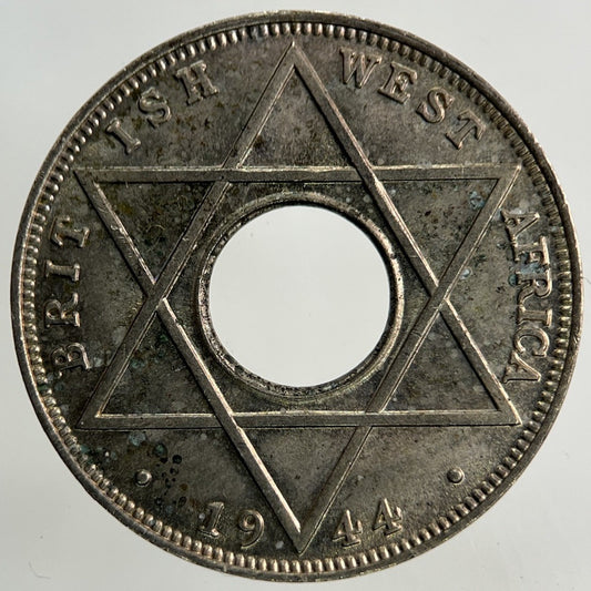 1944 West Africa 1/10 One Tenth Of A Penny Coin | Very Fine Grade