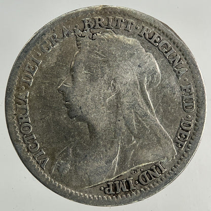 1897 Victoria Threepence Silver Coin | Fine Collectable Grade