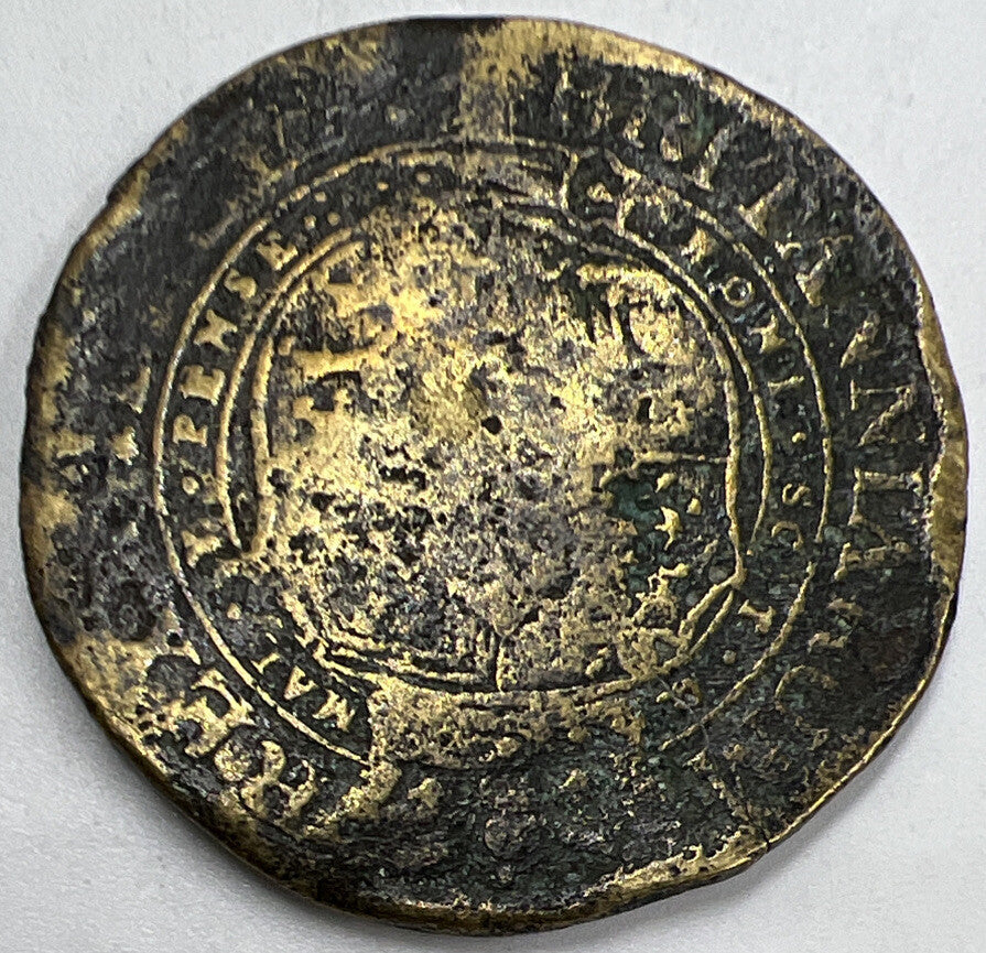 1818 Rare George III Counterfit Brass Half Crown Coin | Collectable Grade | a841