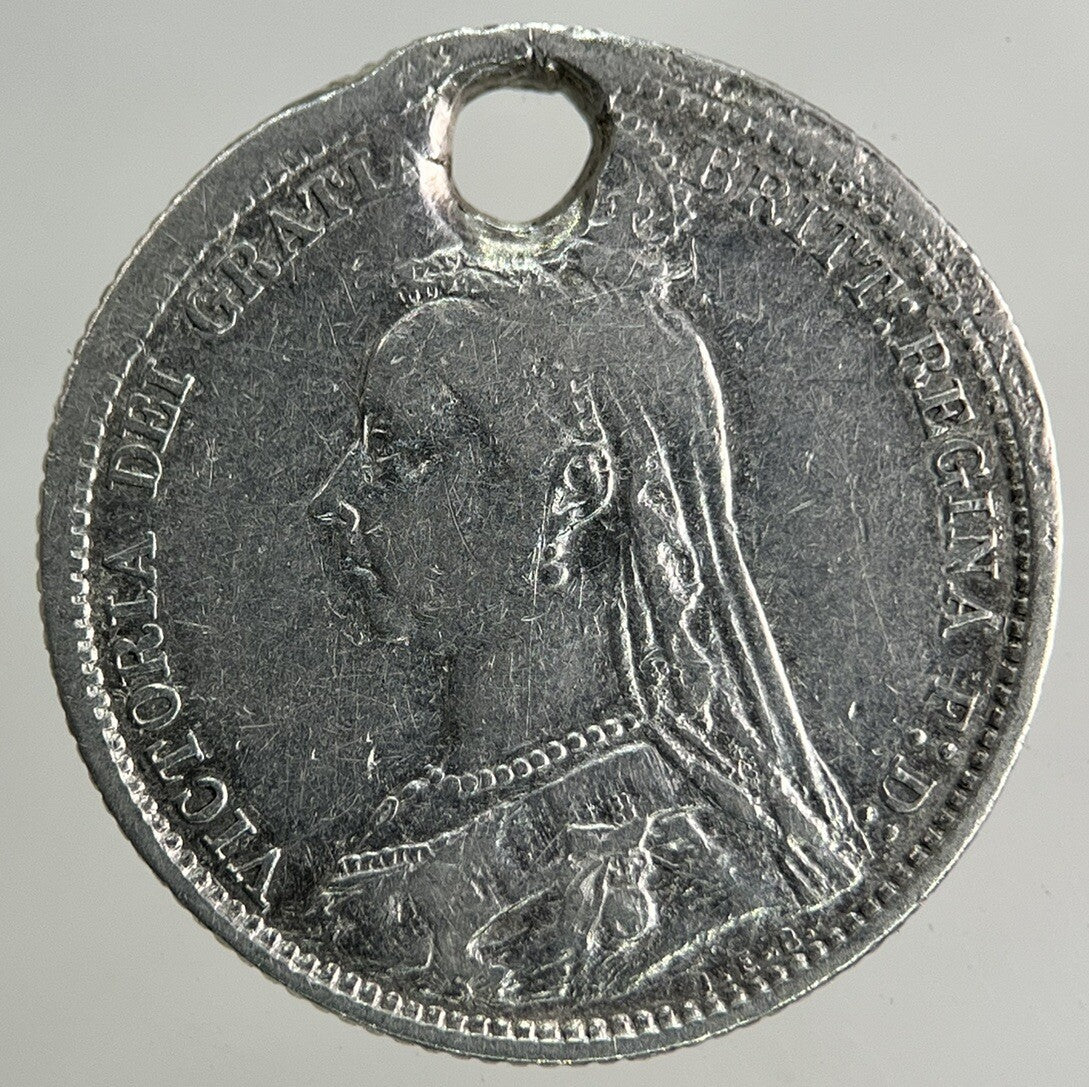 1888 Victoria Sixpence Silver Coin | Collectable Grade