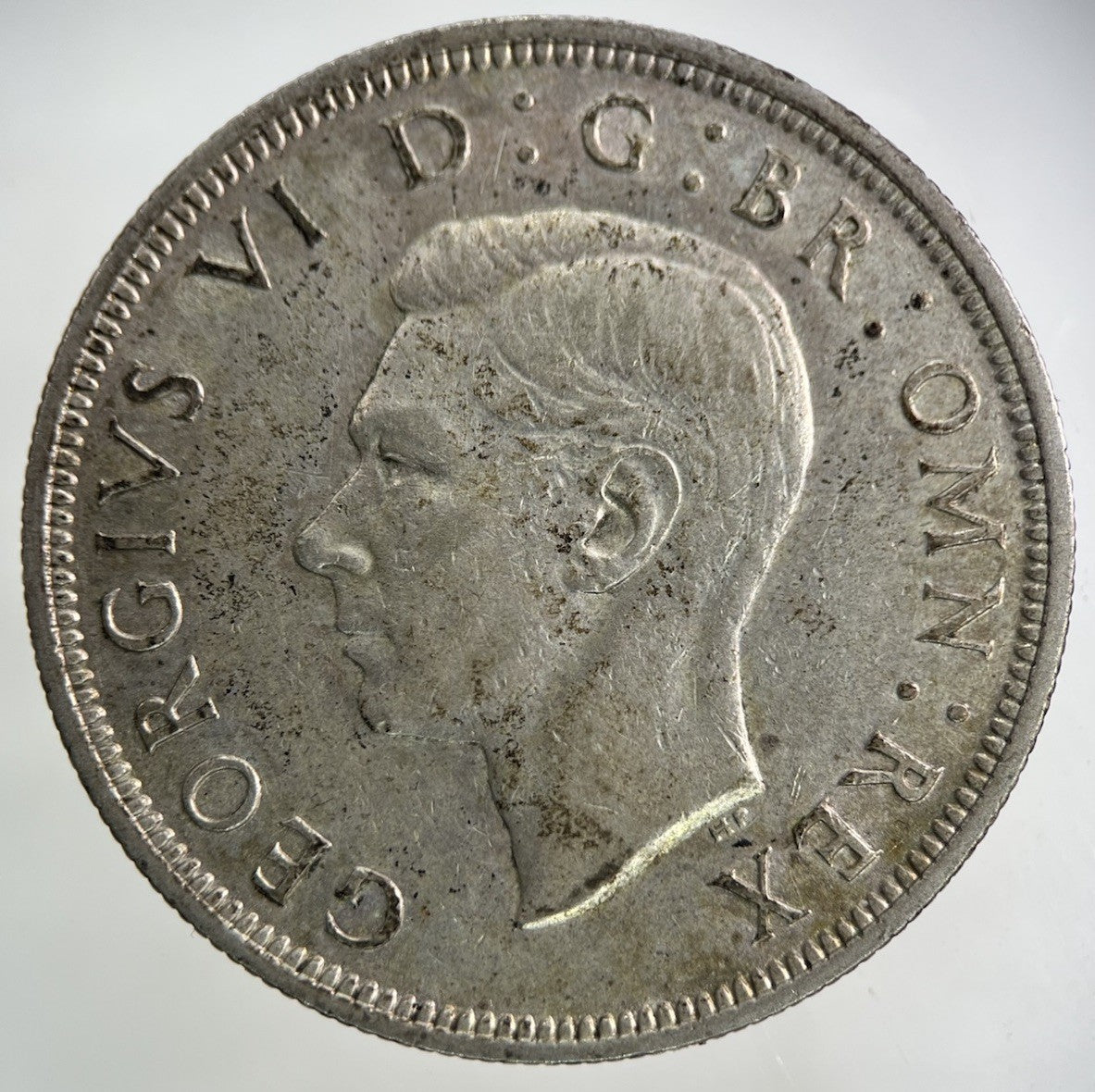 1938 George VI Half - Crown Silver Coin | Very High Grade