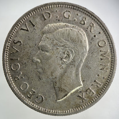 1938 George VI Half - Crown Silver Coin | Very High Grade