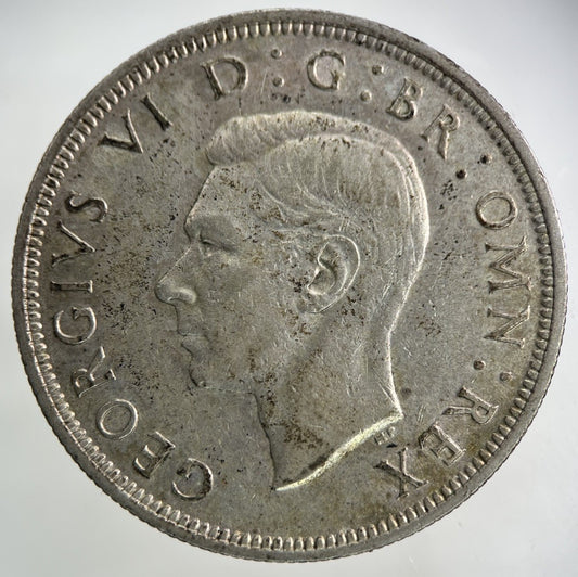 1938 George VI Half - Crown Silver Coin | Very High Grade