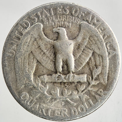 1952 - D US USA Quarter Dollar Silver Coin | Collectable Grade