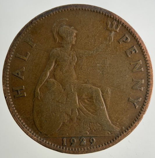 1929 George V Half - Penny Coin | Collectable Grade