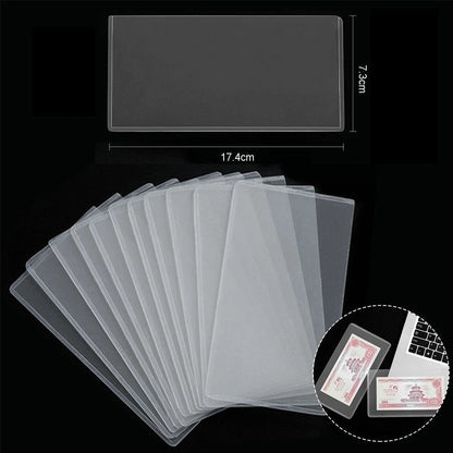 20 x Thick Clear Money Sleeves Currency Banknote Bill Storage Bag Protector