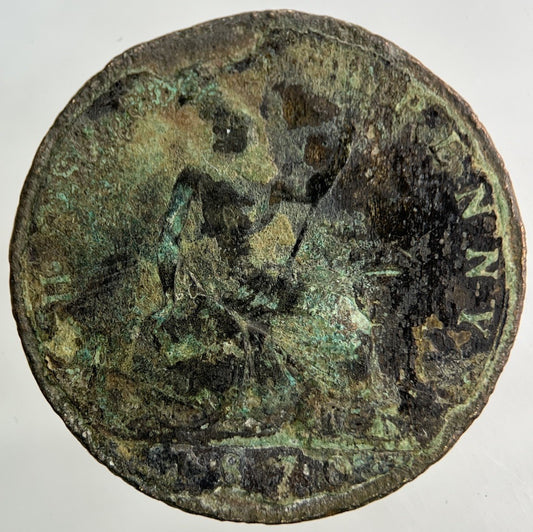 British Victoria Half - Penny Coin | Worn Grade