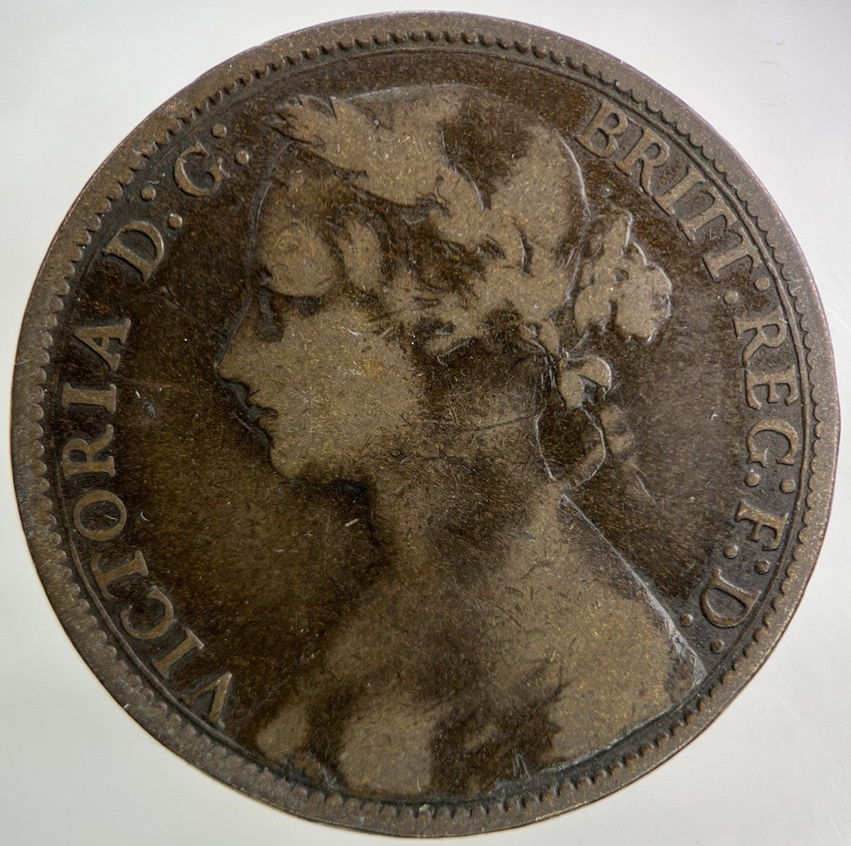 1877 Victoria One Penny Coin | Collectable Grade