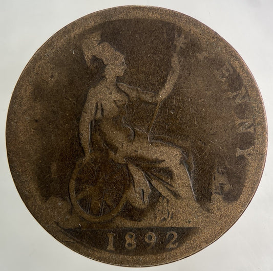 1892 Victoria One Penny Coin | Collectable Grade