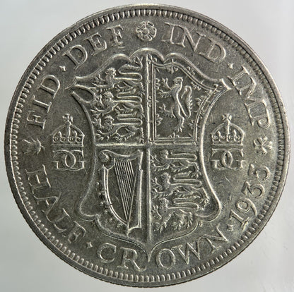 1935 George V Half - Crown Silver Coin | Very High Grade