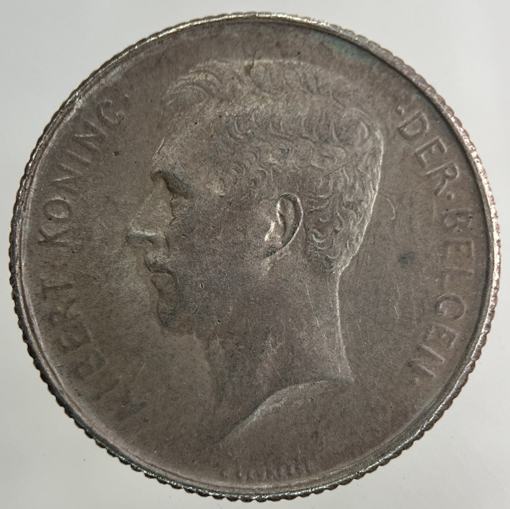 1914 Belgium 1 Franc Silver Coin | Fine Collectable Grade