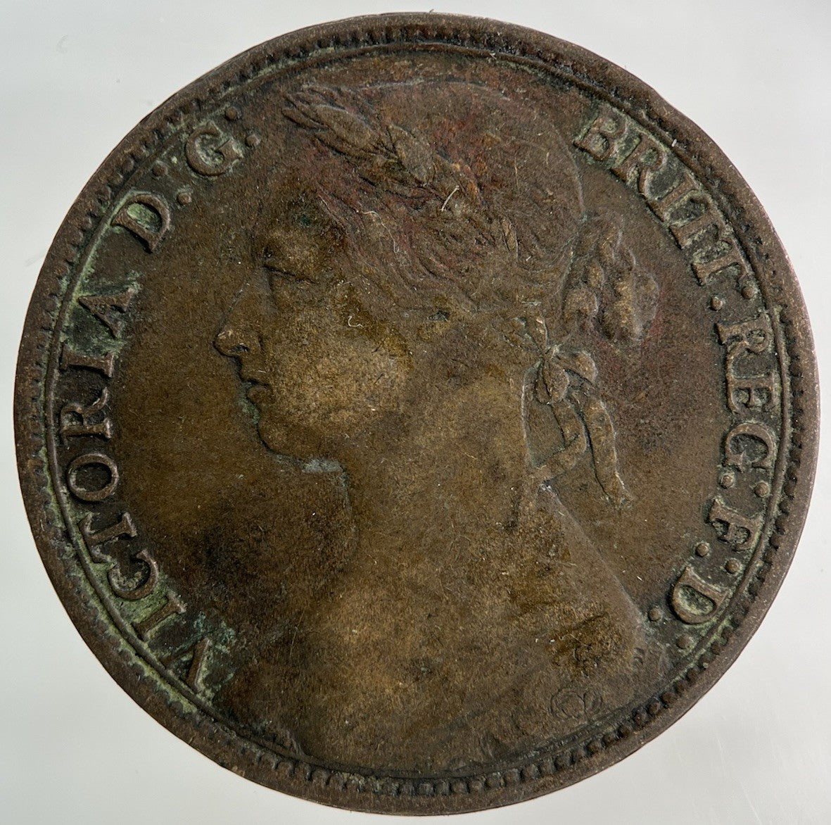 1880 Victoria One Penny Coin | Fine Collectable Grade