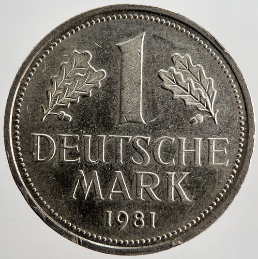 1981 - G Germany 1 One Mark Coin | Very High Grade | a2525