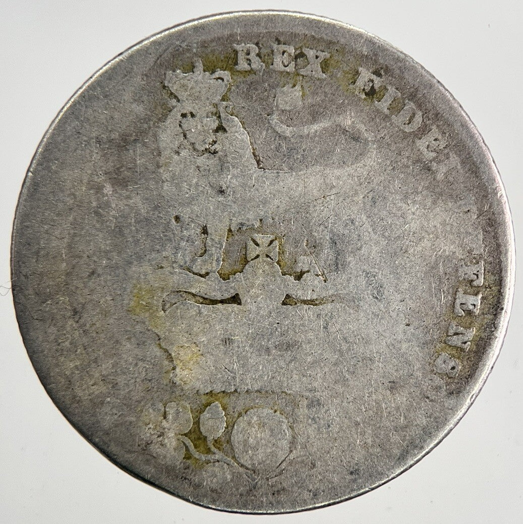 1829 George IV Shilling Silver Coin | Fair Grade | a9574