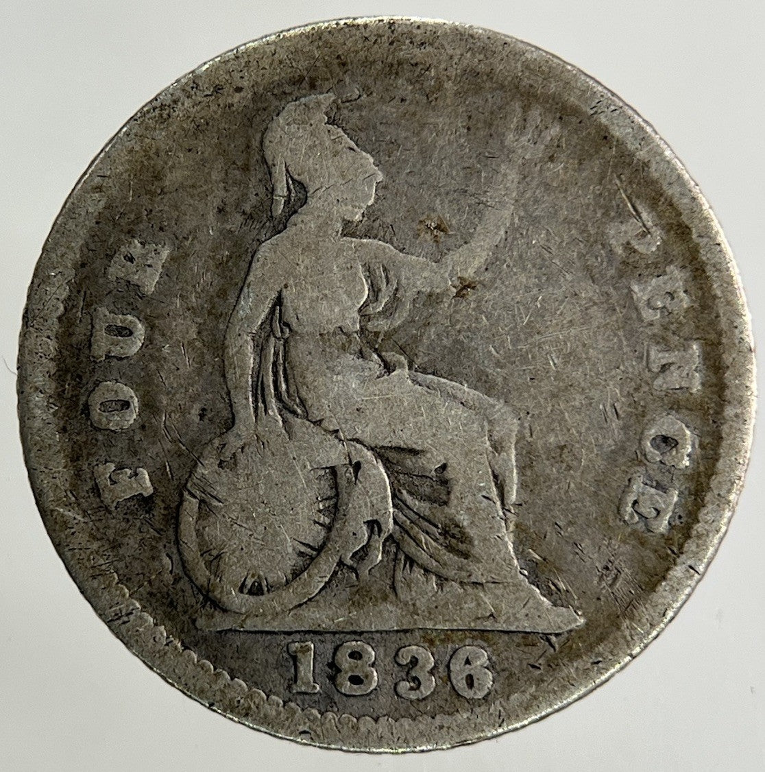 1836 William IV Groat Four - Pence Silver Coin | Collectable Grade