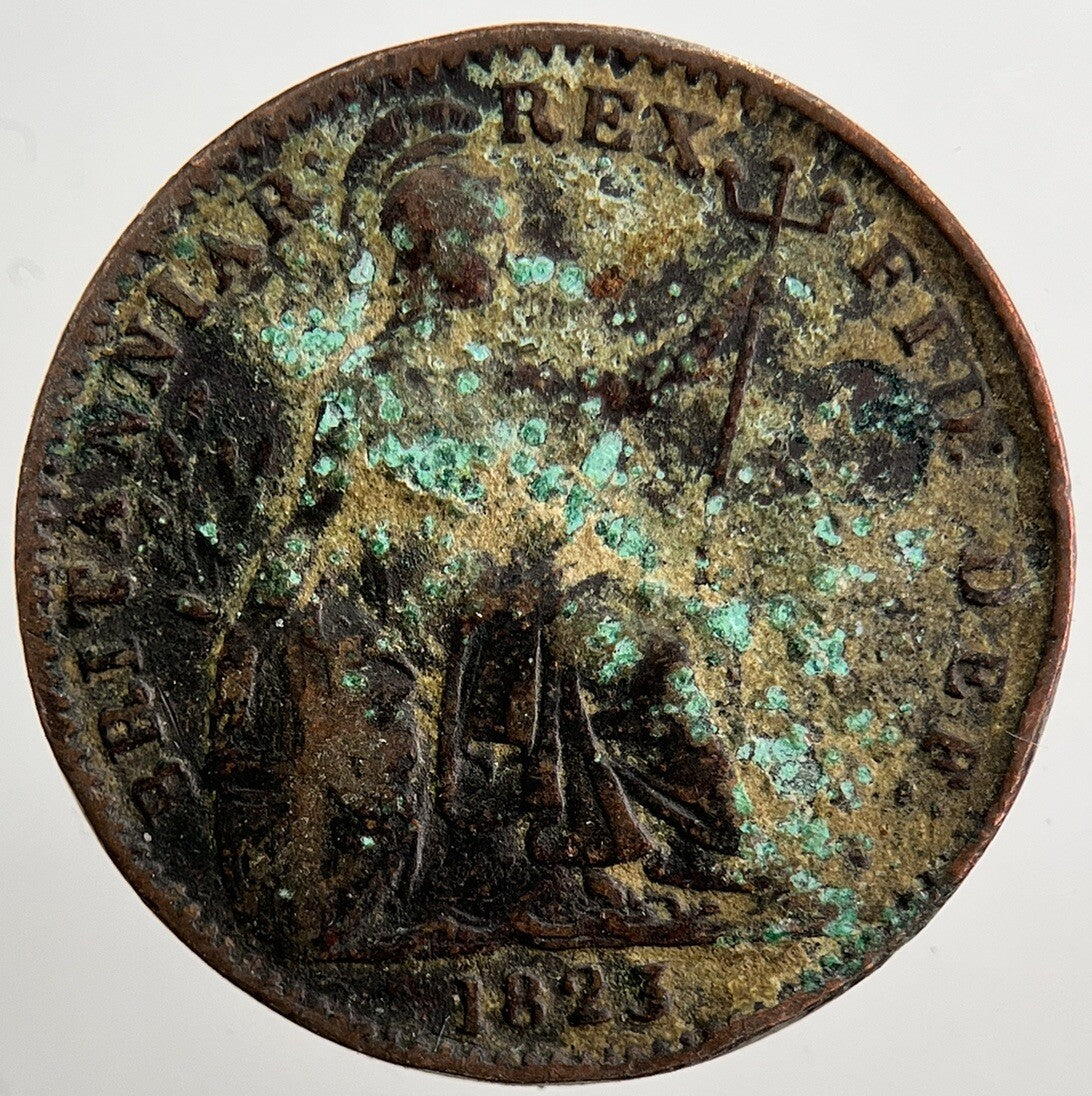 1823 George IV Farthing Coin | Fine Collectable Grade | a5022