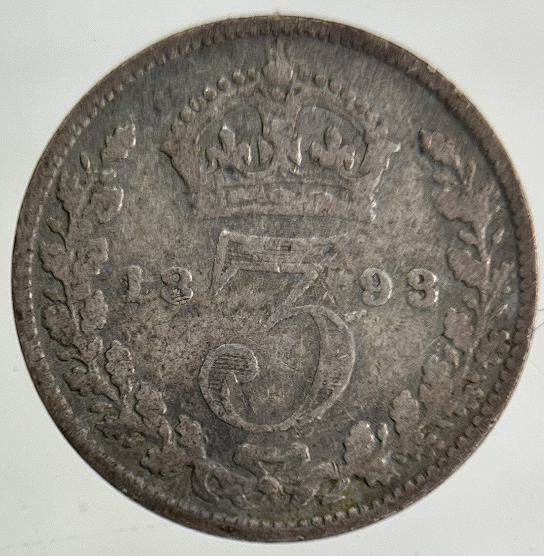 1893 Victoria Threepence Silver Coin | Collectable Grade